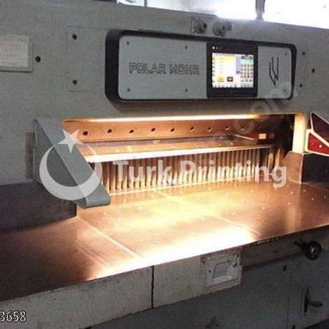 Used Polar Mohr 115 Paper Cutting Machine Programmed Photocell year of 1979 for sale, price 95000 TL FOB (Free On Board), at TurkPrinting in Paper Cutters - Guillotines