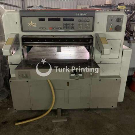 Used Polar 92 EMC Paper Cutter year of 1994 for sale, price 8000 USD FOB (Free On Board), at TurkPrinting in Paper Cutters - Guillotines