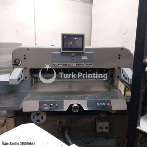 Used Schneider Programmed Guillotine 115 cm year of 1980 for sale, price 11000 EUR, at TurkPrinting in Paper Cutters - Guillotines