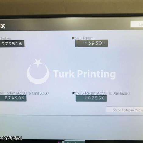 Used Ricoh Pro C 751 digital printing machine year of 2015 for sale, price 115000 TL, at TurkPrinting in Printer and Copier