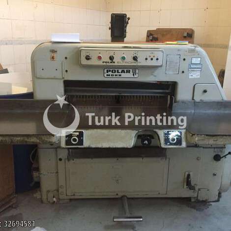 Used Polar 82 EL guillotine year of 1982 for sale, price 7500 EUR, at TurkPrinting in Paper Cutters - Guillotines