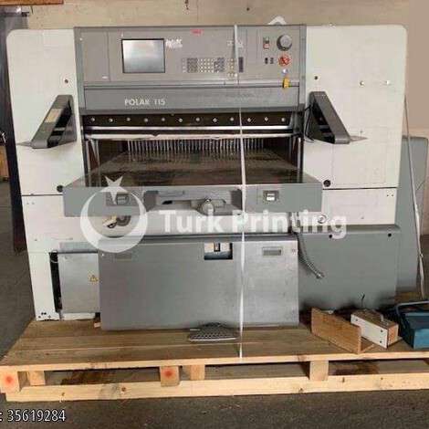 Used Polar 115 E paper cutter year of 2001 for sale, price ask the owner, at TurkPrinting in Paper Cutters - Guillotines