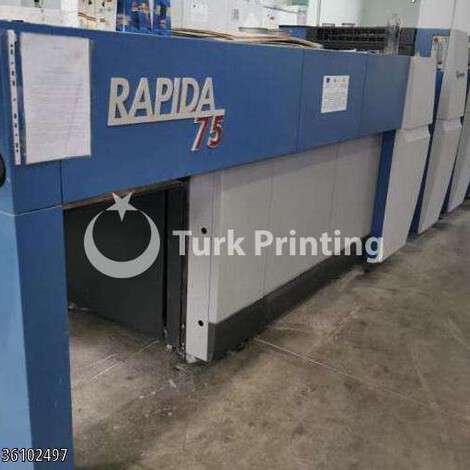 Used KBA Koenig & Bauer 75E-5 L CX SAPC ALV2  year of 2013 for sale, price ask the owner, at TurkPrinting in Used Offset Printing Machines