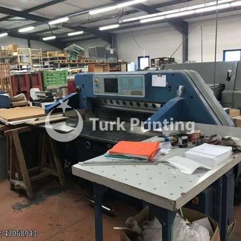 Used Schneider Senator 115 E-Line Paper cutter year of 1999 for sale, price ask the owner, at TurkPrinting in Paper Cutters - Guillotines
