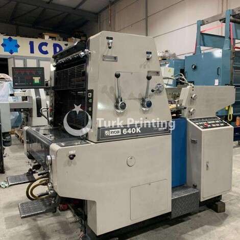 Used Ryobi 640 K Offset Printing Press year of 1988 for sale, price ask the owner, at TurkPrinting in Used Offset Printing Machines