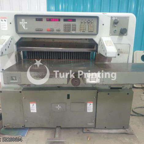Used Polar 92 EMC Paper Cutter year of 1982 for sale, price ask the owner, at TurkPrinting in Paper Cutters - Guillotines