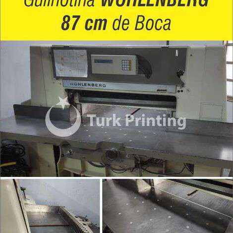 Used Wohlenberg 87 cm guillotine year of 1986 for sale, price ask the owner, at TurkPrinting in Paper Cutters - Guillotines
