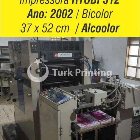 Used Ryobi 512 Two COLOR Offset Printing Machine year of 2002 for sale, price ask the owner, at TurkPrinting in Used Offset Printing Machines