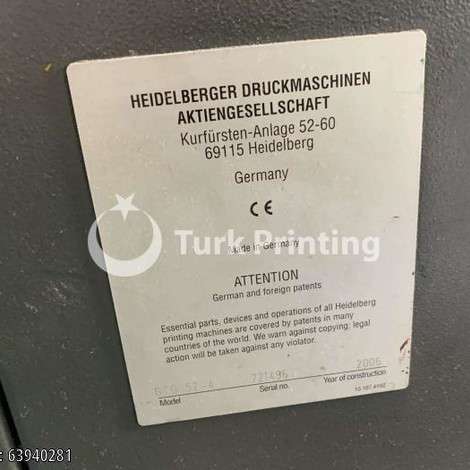 Satılık ikinci el 2006 model Heidelberg PrintMaster GTO52-4 Ofset Matbaa Makinası 25000 EUR C&F (Cost & Freight) TürkPrinting'de! Ofset Baskı Makinaları kategorisinde.