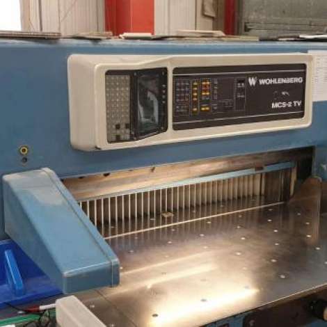 Used Wohlenberg 115 MCS-2 TV Paper Cutting Machine year of 1995 for sale, price ask the owner, at TurkPrinting in Paper Cutters - Guillotines