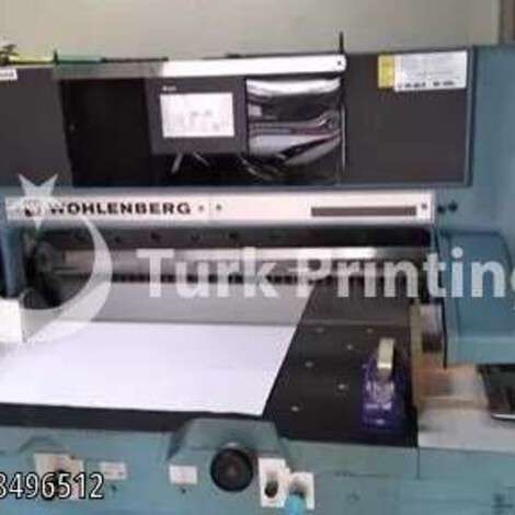 Used Wohlenberg Paper Cutter year of 2000 for sale, price ask the owner, at TurkPrinting in Paper Cutters - Guillotines