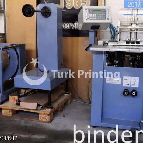 Used Rilecart R-500 Semi-automatic calendar binding machine year of 2007 for sale, price ask the owner, at TurkPrinting in Wire and Spiral Binding Machines