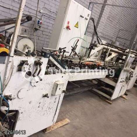 Used Jagenberg DIANA 145-2 Corrugated Carton Folder Gluer year of 1977 for sale, price ask the owner, at TurkPrinting in Folding - Gluing
