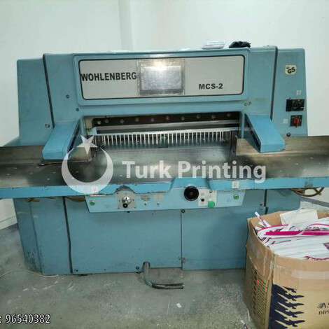 Used Wohlenberg MCS-2 Paper Guillotine year of 1985 for sale, price ask the owner, at TurkPrinting in Paper Cutters - Guillotines