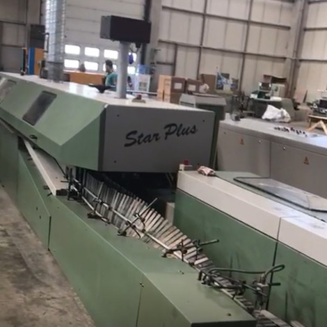 Used Müller Martini Starbinder perfect binding machine for sale 22 station Merit S Tree Knife speed 6000/h