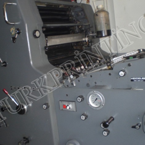 Used Heidelberg MO offset printing press for sale.