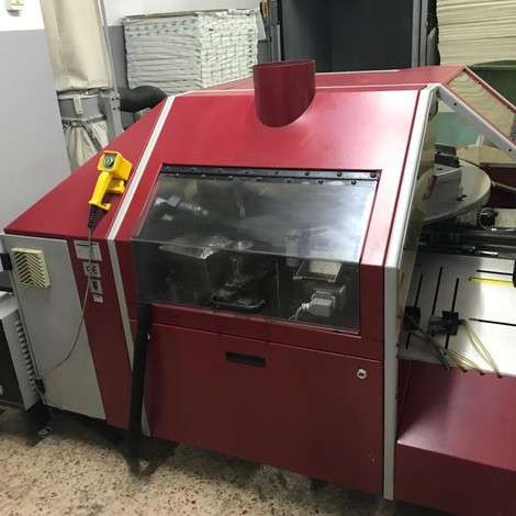 Used Muller Martini AMIGO 1580 Perfect Binding machine For Sale. Min. book size: 120*95*3 mm