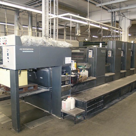 Used 1997 Heidelberg SM 102-4+L offset printing press for sale. CPC 1-04, Alcolor Vario,