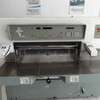 USED VERY CLEAN POLAR 115 EMC PAPER CUTTER FOR SALE. PHOTOCELL ELEVATOR, AIR BASED,