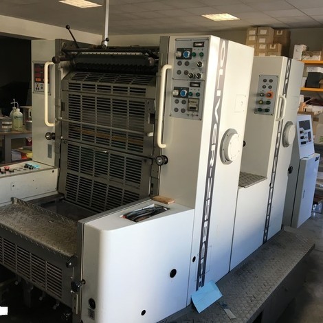 Used Oliver Sakurai 258 EPZ offset printing press for sale. year 1992 19 M. Imp only
