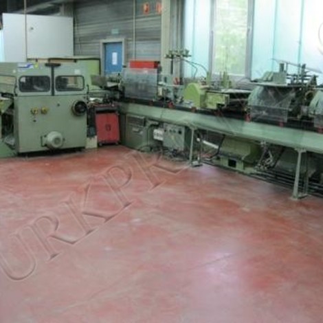 Muller Martini 221 Age: 1983 - 6 Feeder Type 222 - 1 Cover Feeder Type 292 - 1 Stitching Unit Type 221-4 - 1 Trimmer Type 217