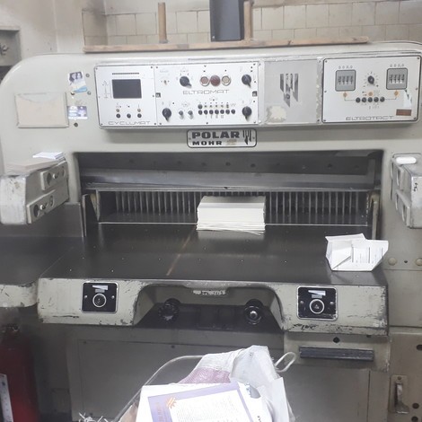 Used Polar 112 cm guillotine for sale year of 1967 for sale, price 50000 TL EXW (Ex-Works), at TurkPrinting in Paper Cutters - Guillotines