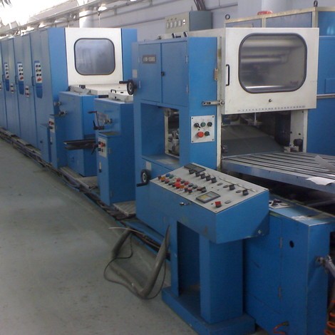 Harris 4-color continuous-form printing machine 4 double-face or front-back printing, double punching apparatus available in other sizes with available table control