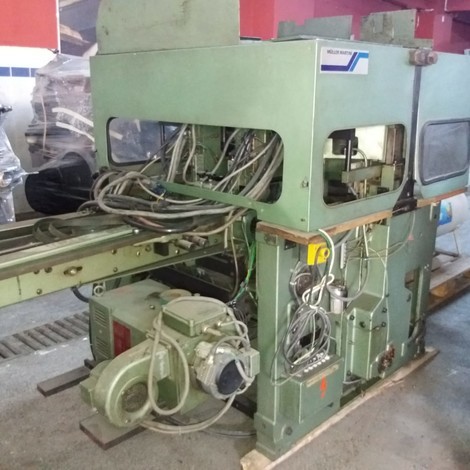 Used MULLER MARTINI 300 Saddle Stitching Machine for sale. Complete stitching line 1 x stiching unit 6 x 279 feeder